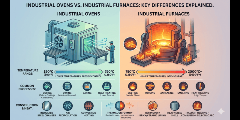 Industrial Ovens vs Industrial Furnaces Key Differences Explained 